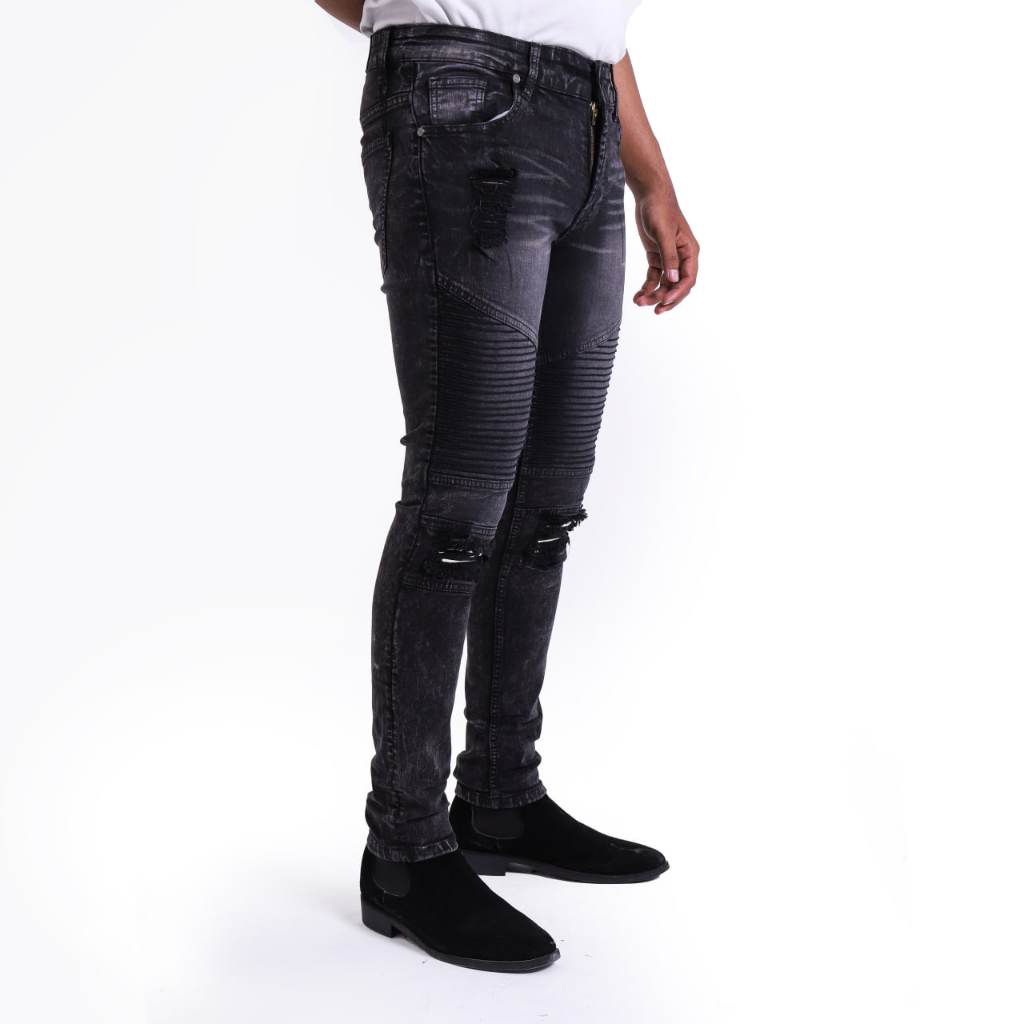 Weird Jeans - Biker Jeans Charcoal Black - Image 7
