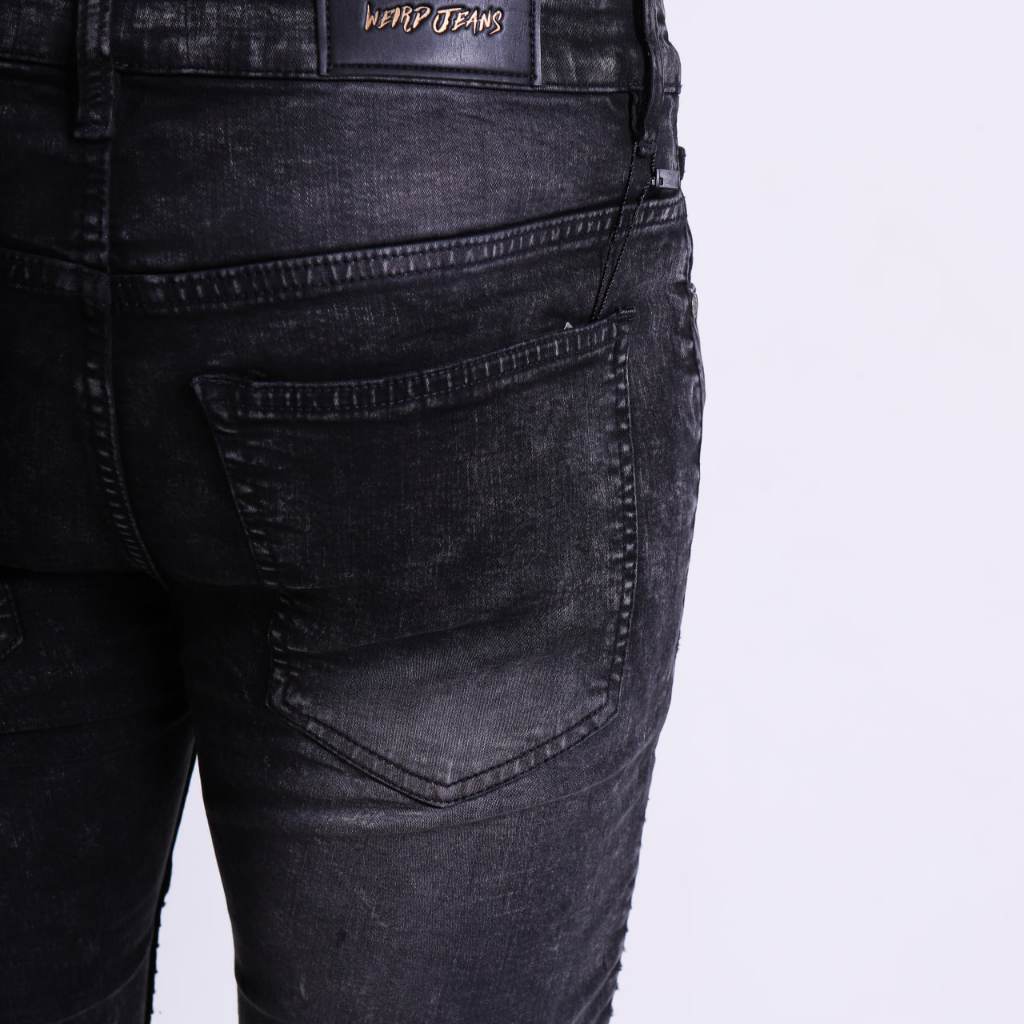 Weird Jeans - Biker Jeans Charcoal Black - Image 8