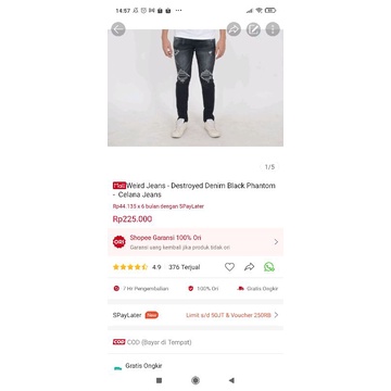 Weird Jeans - Black Phantom - Celana Jeans - Image 7