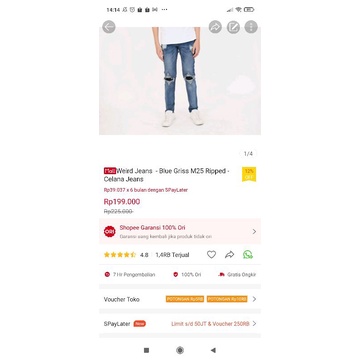 Weird Jeans - Blue Griss M25 - Celana Jeans - Image 5
