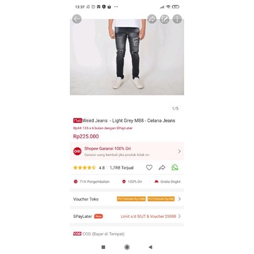 Weird Jeans - Light Grey - Celana Jeans - Image 7