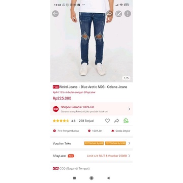 Weird Jeans - Blue Arctic - Celana Jeans - Image 6