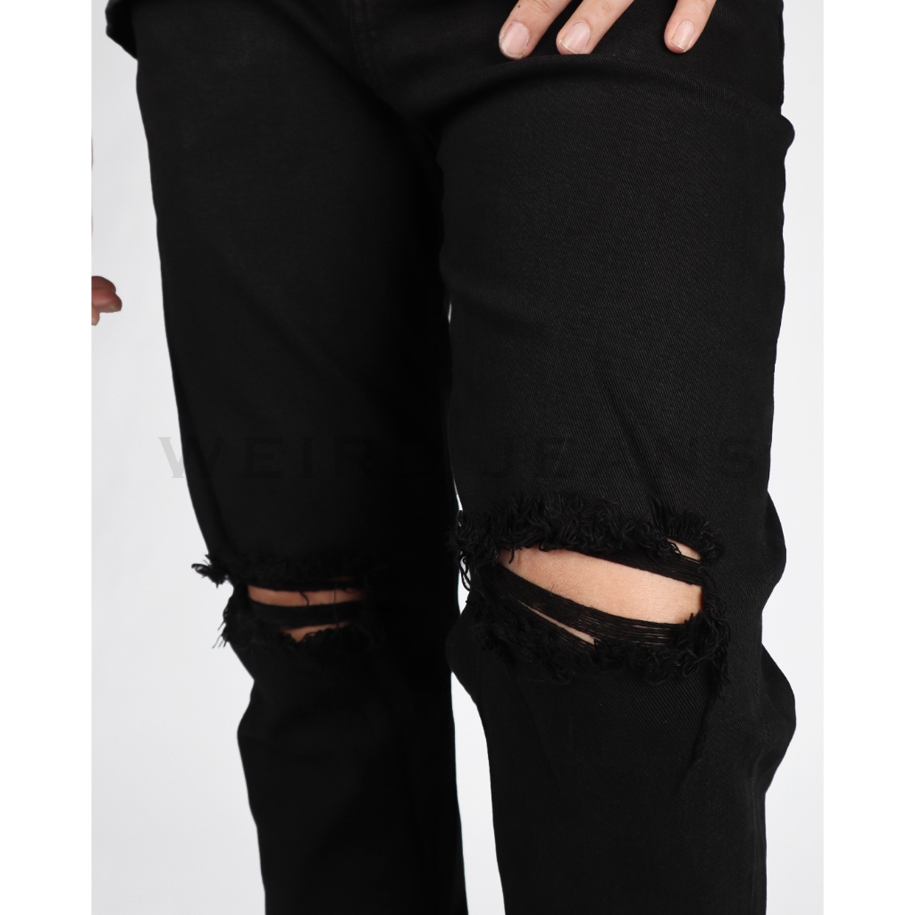 Weird Jeans - Black Ripped Z88 - Image 6