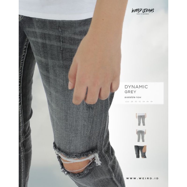 Weird Jeans - Dynamic Grey - Celana Jeans Pria Skinny Slimfit Strech - Image 2