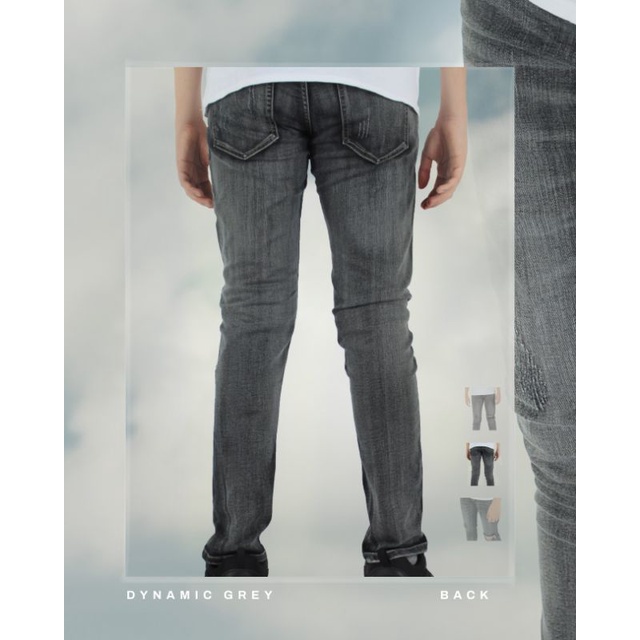 Weird Jeans - Dynamic Grey - Celana Jeans Pria Skinny Slimfit Strech - Image 3