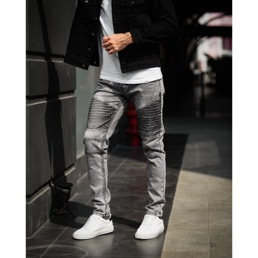Weird Jeans - Biker Pure Grey - Image 2
