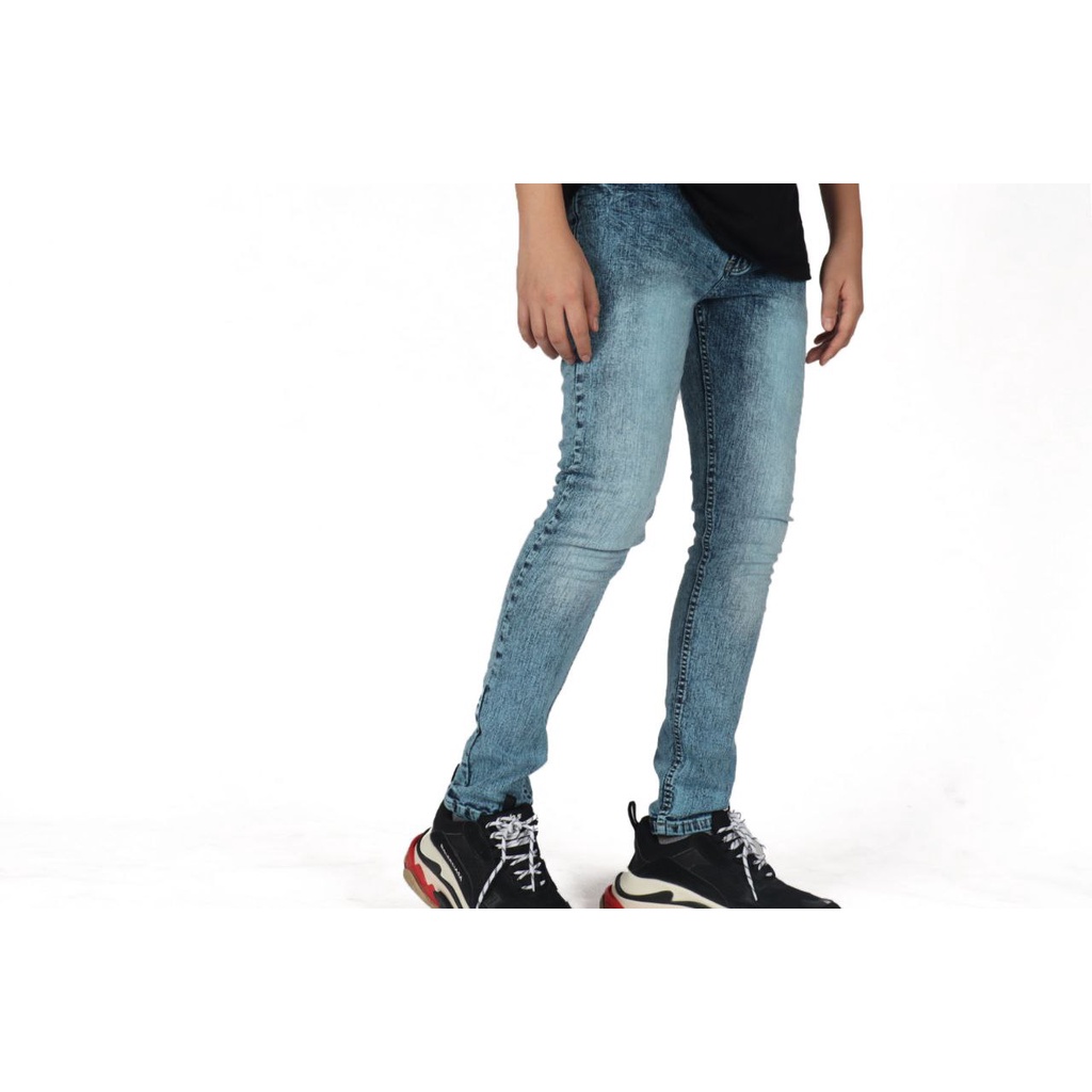 Weird Jeans - Blue Oslo - Celana Jeans Pria Skinny Slim Fit Strech Polos - Image 5