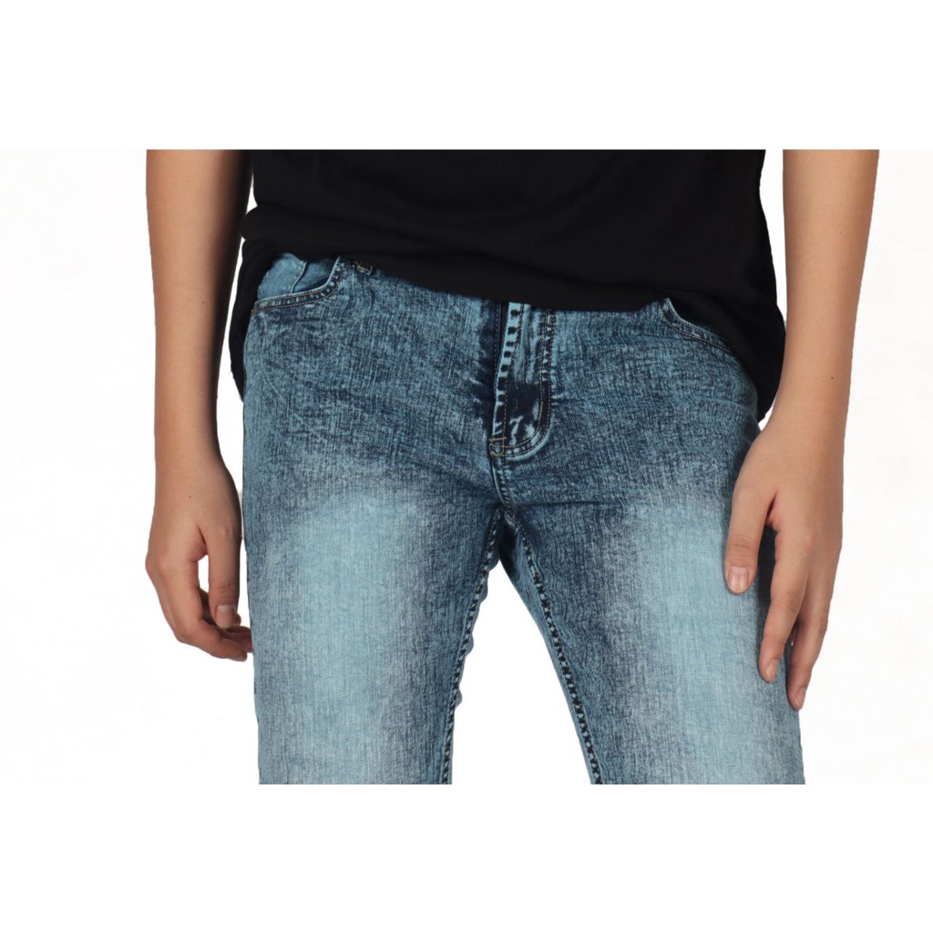 Weird Jeans - Blue Oslo - Celana Jeans Pria Skinny Slim Fit Strech Polos - Image 6
