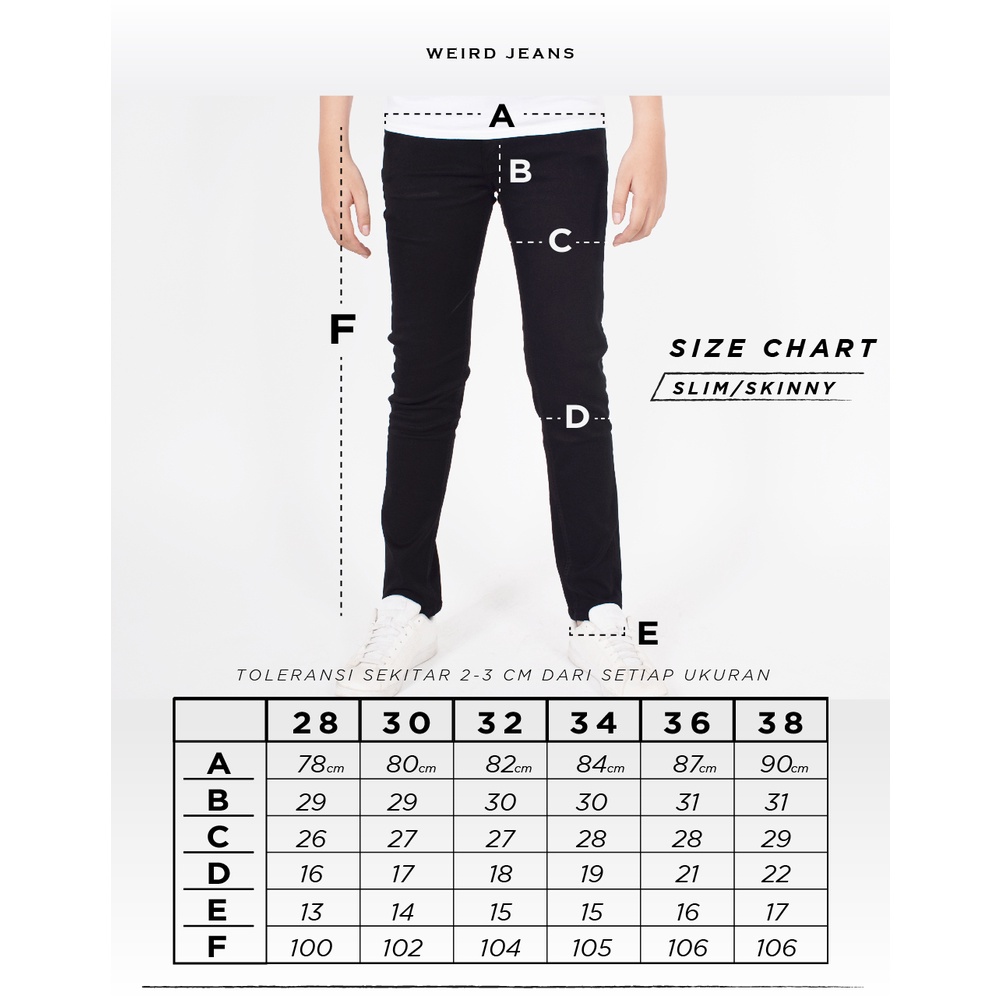 Weird Jeans - Blue Oslo - Celana Jeans Pria Skinny Slim Fit Strech Polos - Image 7