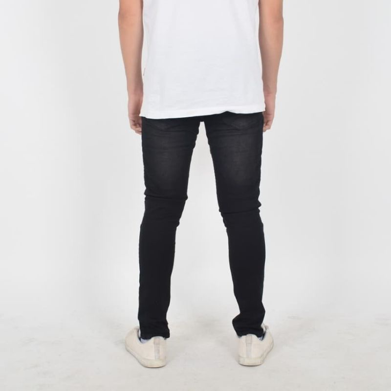 Weird Jeans - Biker Westren Black - Celana Jeans Pria Skinny Slimfit Strech - Image 2