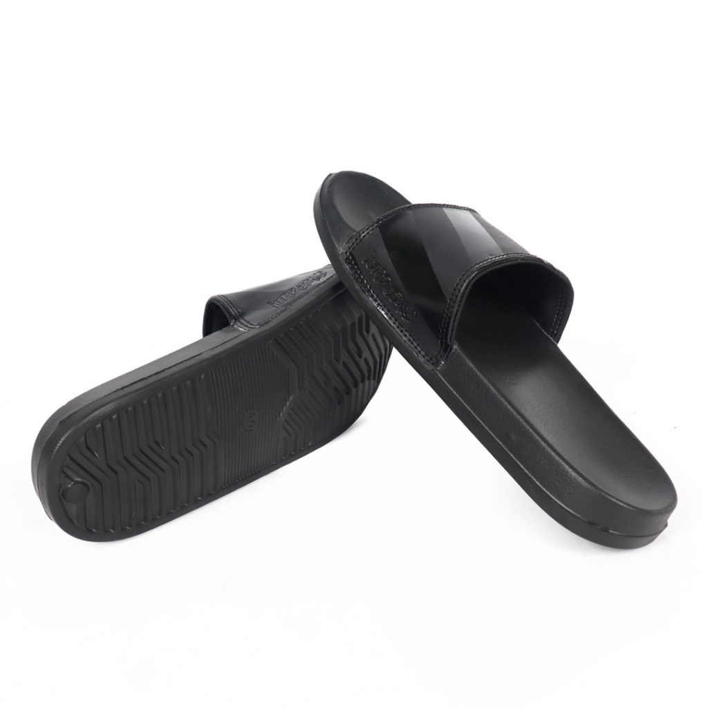 Weird Jeans - Black Stripe - Sandal Slide Pria - Image 6