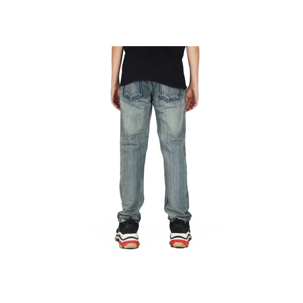 Weird Jeans - REGULER FIT Rain Blue - Celana Panjang Denim Polos Reguler Fit Slim Fit - Image 2