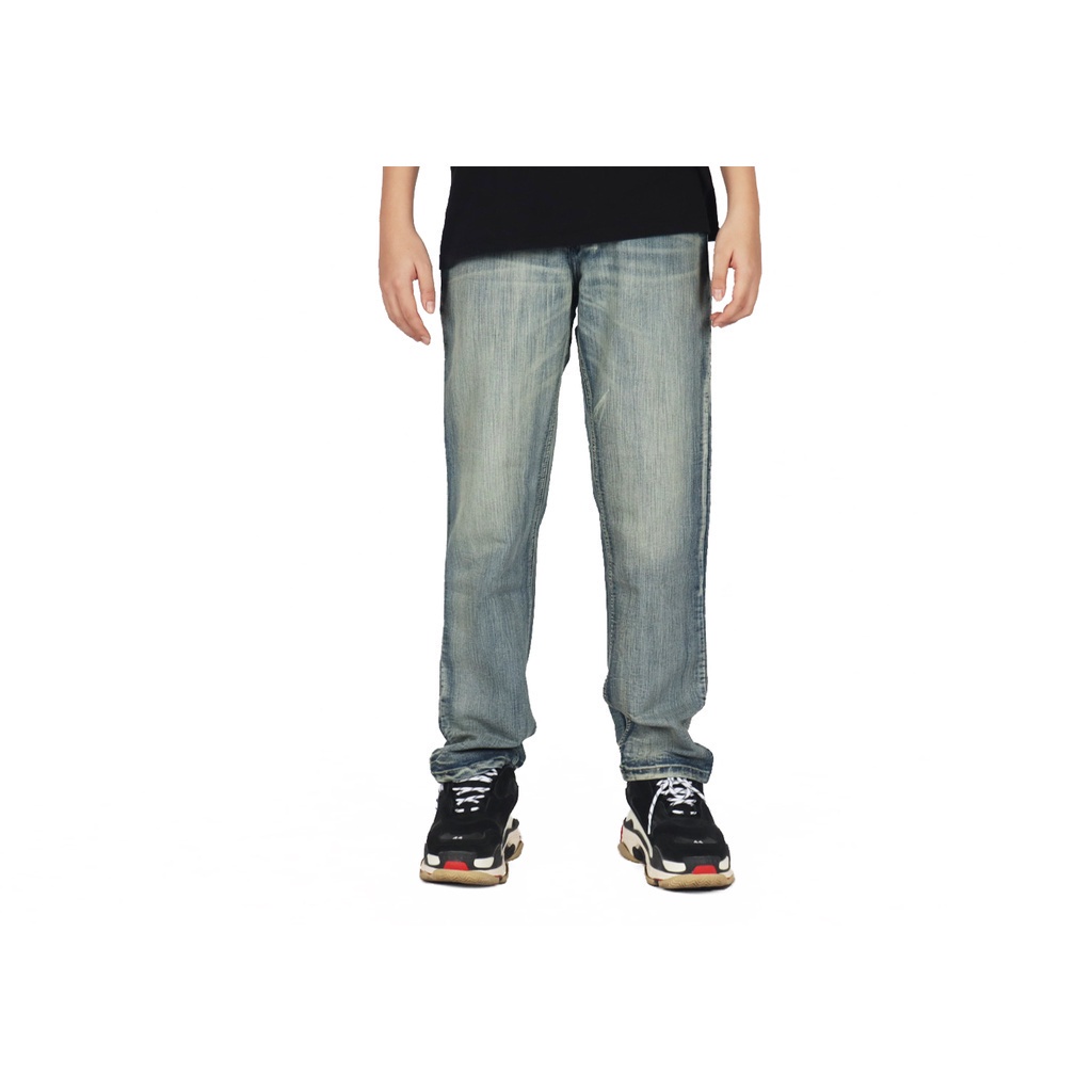 Weird Jeans - REGULER FIT Rain Blue - Celana Panjang Denim Polos Reguler Fit Slim Fit - Image 3