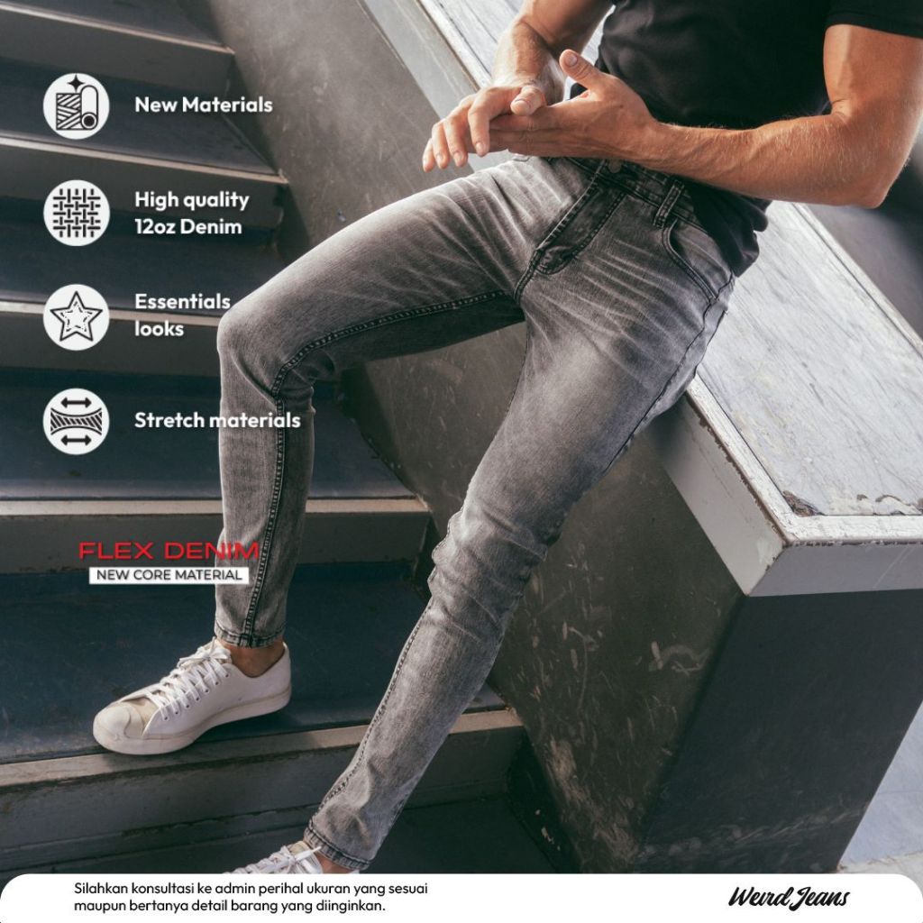 Weird Jeans - Chalk Grey
