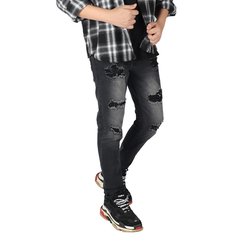 Weird Jeans - Oakland Grey - Celana Jeans Denim Pria Skinny Fit Strech Nyaman - Image 4