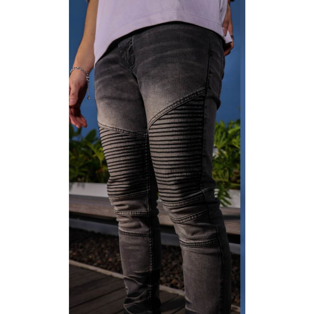 Weird Jeans - Biker Jeans Davies Grey - Image 4