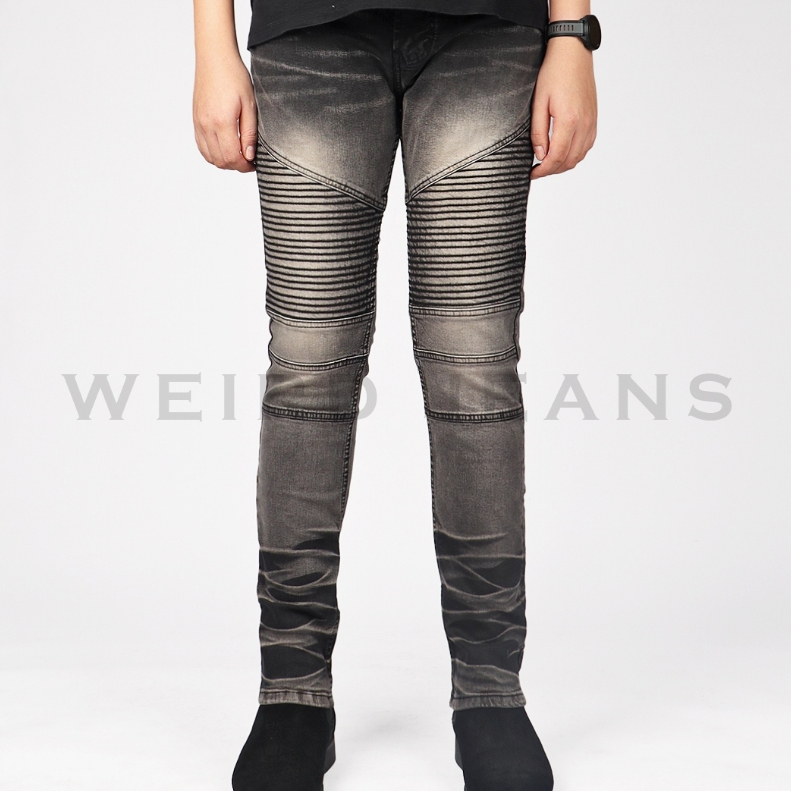 Weird Jeans - Biker Jeans Davies Grey - Image 5