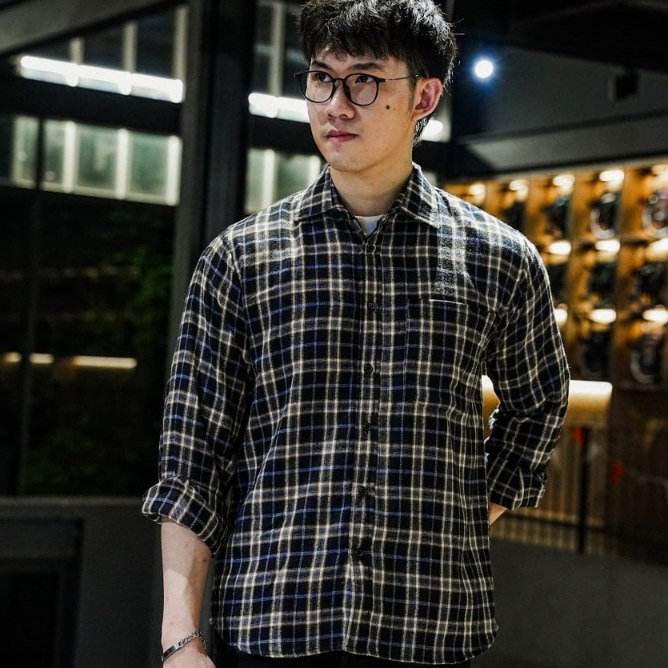 Weird Jeans - Arlo Brown - Flanel Pria Lengan Panjang Coklat Kasual Nyaman - Image 2