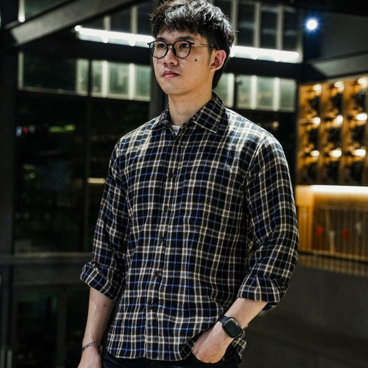 Weird Jeans - Arlo Brown - Flanel Pria Lengan Panjang Coklat Kasual Nyaman - Image 3