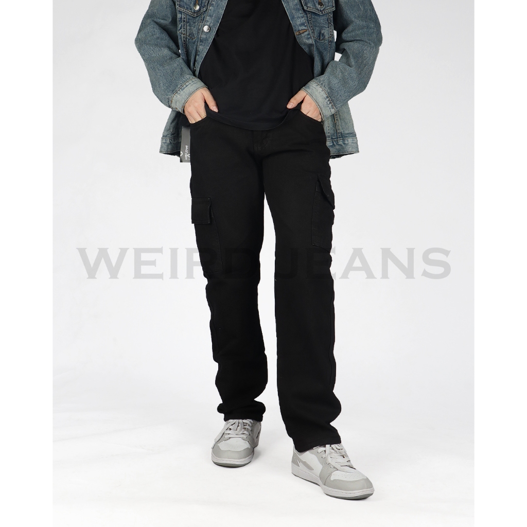 Weird Jeans - Reguler Fit Cargo Black Wash - Image 7