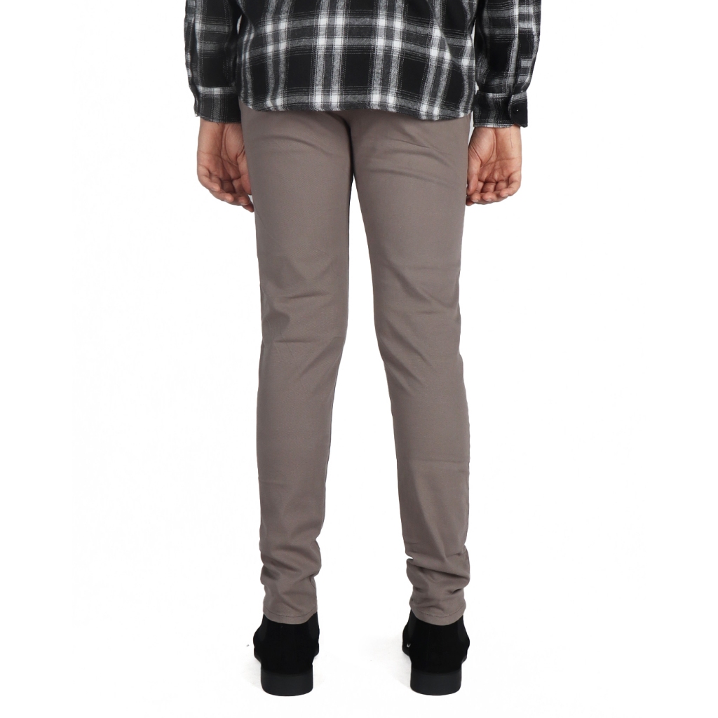 Weird Jeans - Chino Beige - Celana Panjang Chino Pria Skinny Fit Strech Kain Halus Nyaman Warna Brown - Image 3