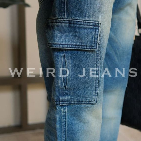 Weird Jeans - Regular Fit Cargo Frosted Blue - Image 2