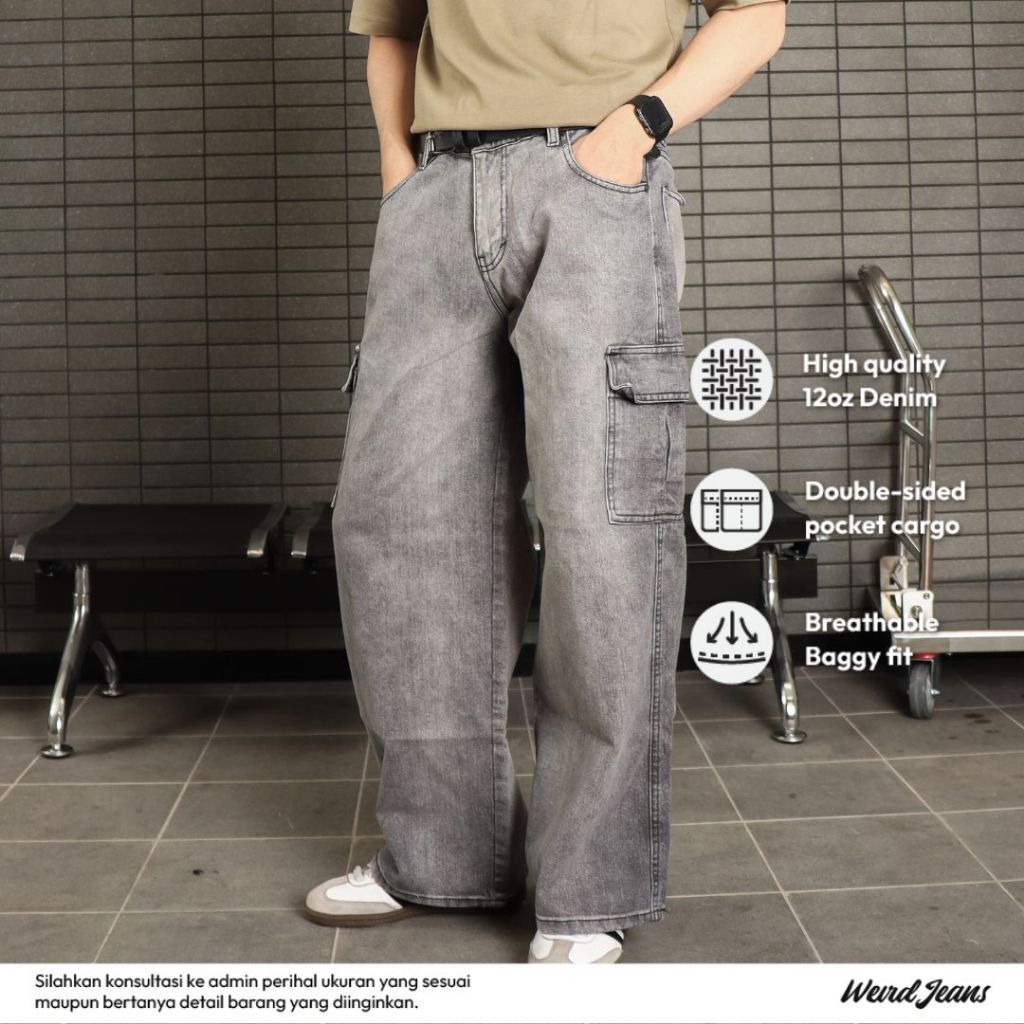 Weird Jeans - Baggy Gravel Grey