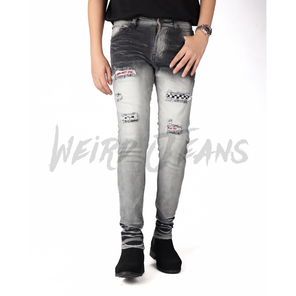 Weird Jeans - Stripe Grey - Image 5