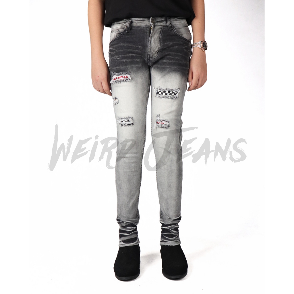 Weird Jeans - Stripe Grey - Image 8