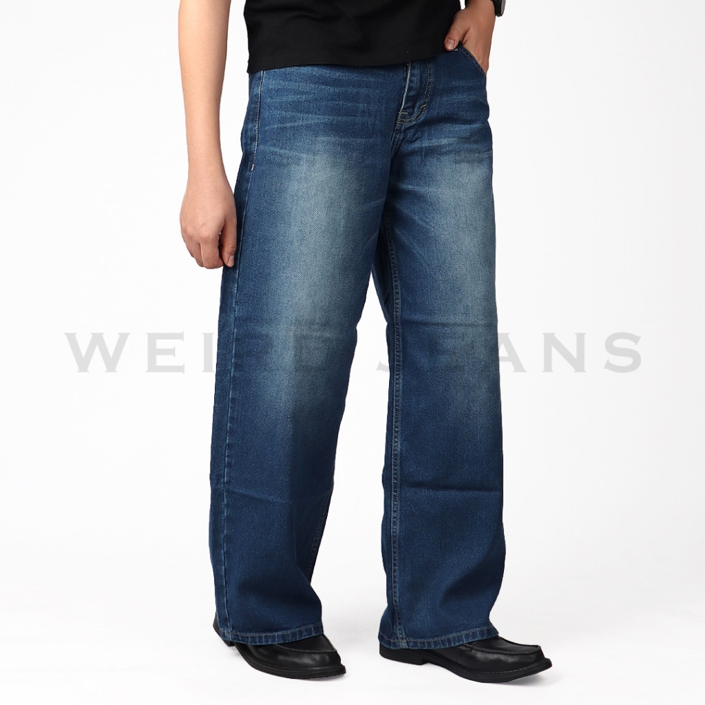 Weird Jeans - Baggy Deep Blue - Image 7