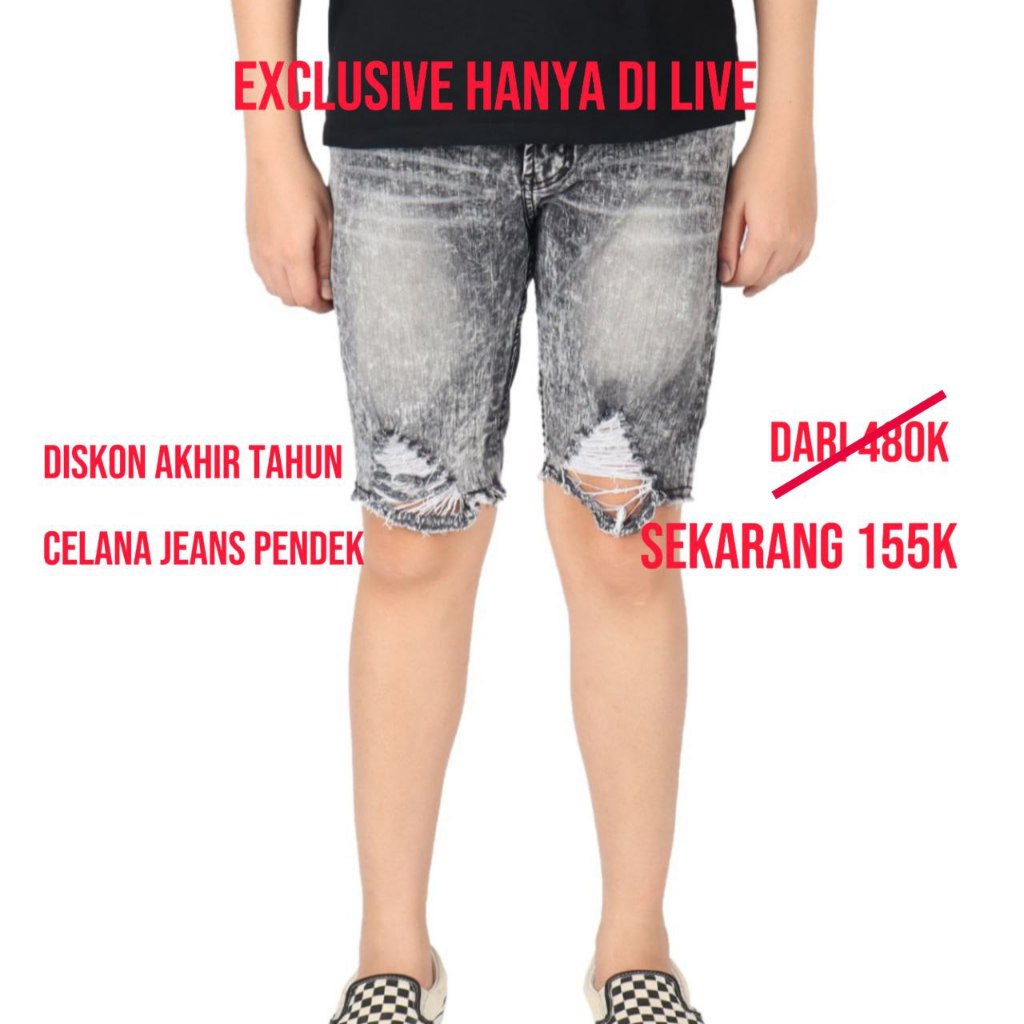 Celana Jeans Pendek Diskon Akhir Tahun Hanya 155k - Image 7