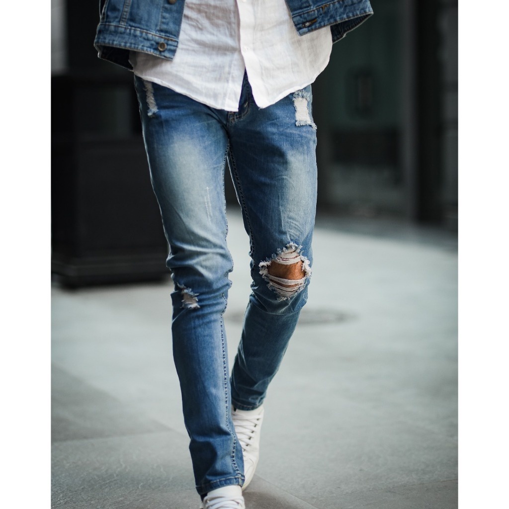 Weird Jeans - Blue modry A08