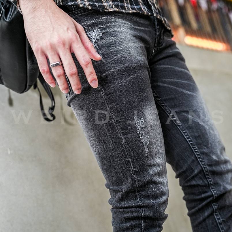 Weird Jeans - Dakota Grey - Celana Jeans Panjang Pria Slim Fit Strech Polos Nyaman - Image 4