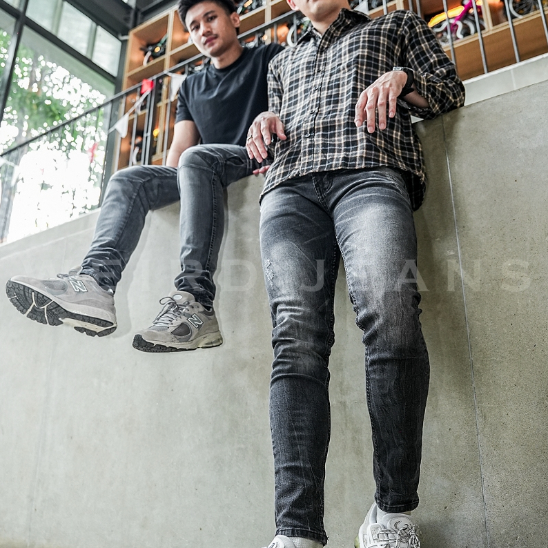 Weird Jeans - Dakota Grey - Celana Jeans Panjang Pria Slim Fit Strech Polos Nyaman - Image 5