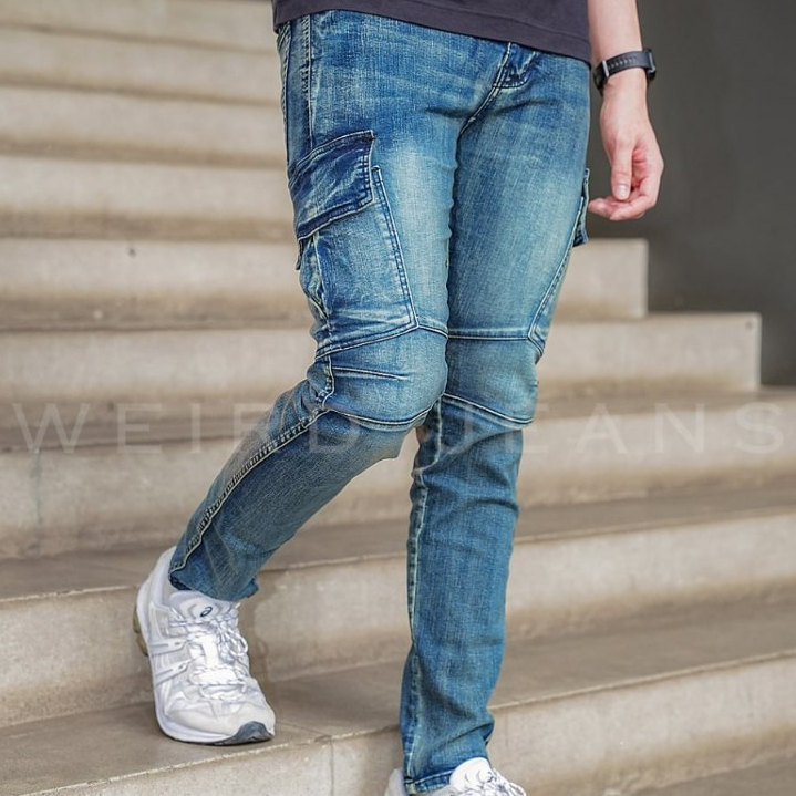 Weird Jeans - Cargo Rudolf Blue - Image 2