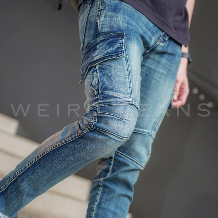 Weird Jeans - Cargo Rudolf Blue - Image 5