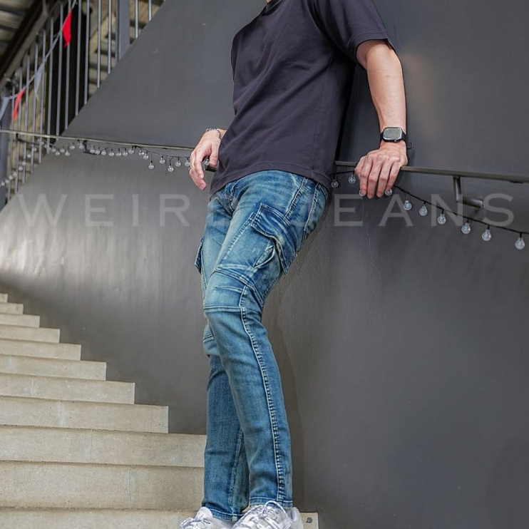 Weird Jeans - Cargo Rudolf Blue - Image 6