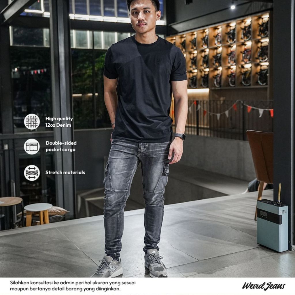 Weird Jeans - Cargo Evander Grey