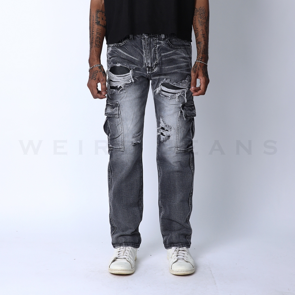 Weird Jeans - Reguler Fit Cargo Orlando Grey - Image 6