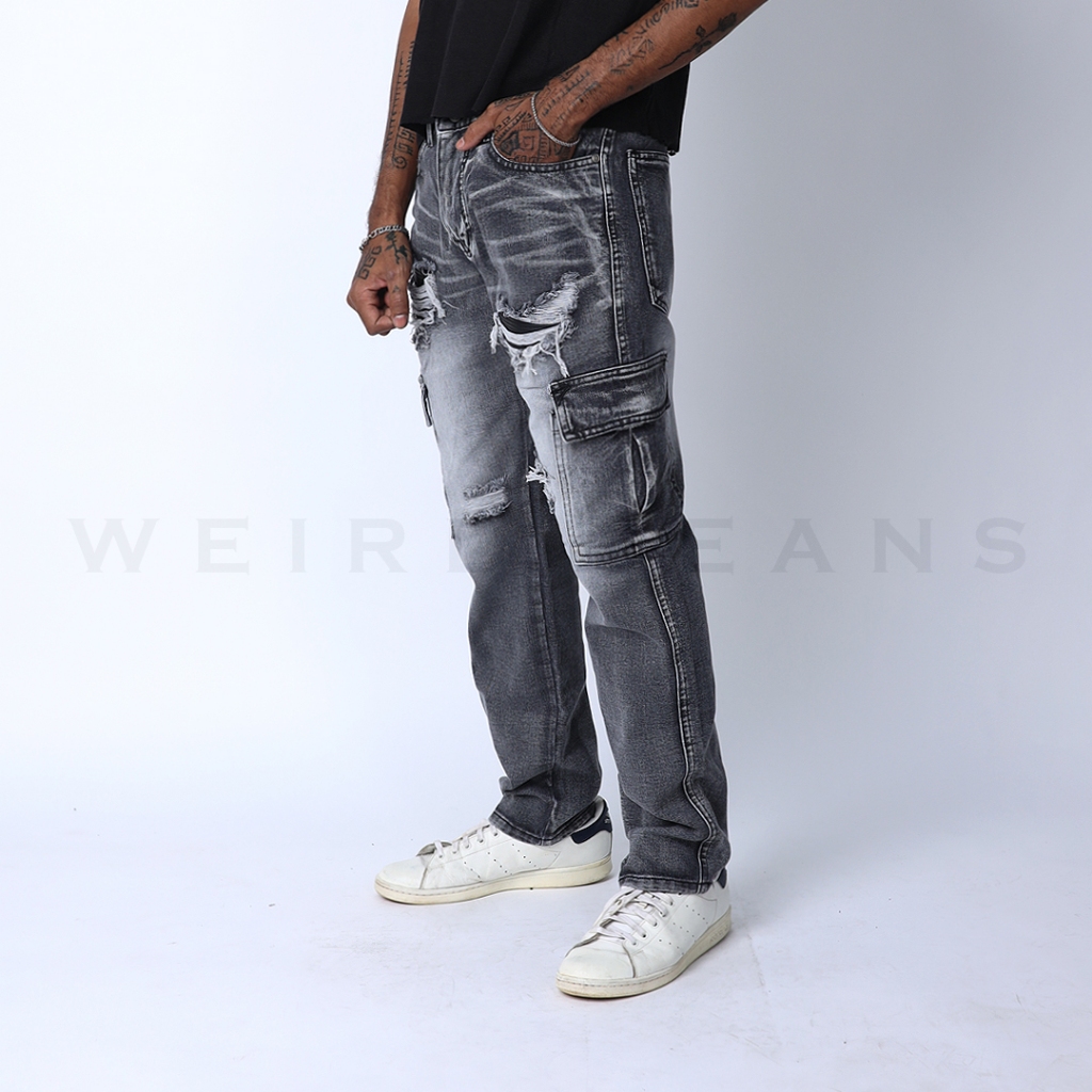 Weird Jeans - Reguler Fit Cargo Orlando Grey - Image 8