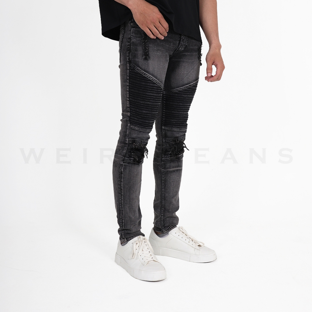 Weird Jeans - Biker Clayton Black - Image 7