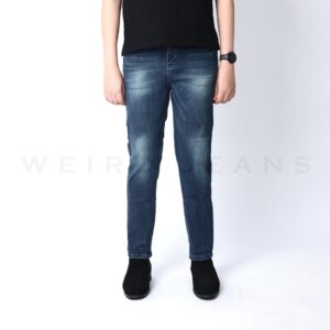 Weird Jeans - Brixton Blue - Celana Jeans Panjang Pria Slim Fit Strech Polos Tanpa Ripped Warna Biru