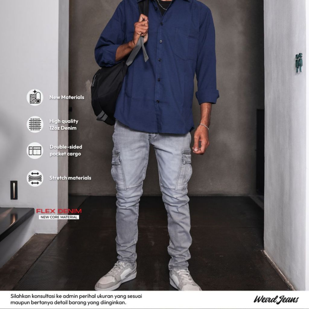 Weird Jeans - Cargo Brixton Grey