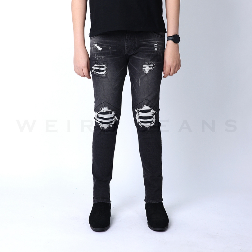 Weird Jeans - Destroyed Denim Black Phantom - Image 6