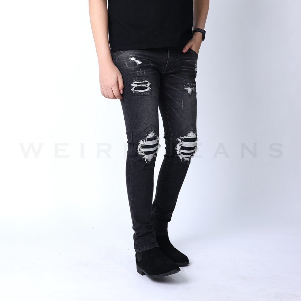 Weird Jeans - Destroyed Denim Black Phantom - Image 7