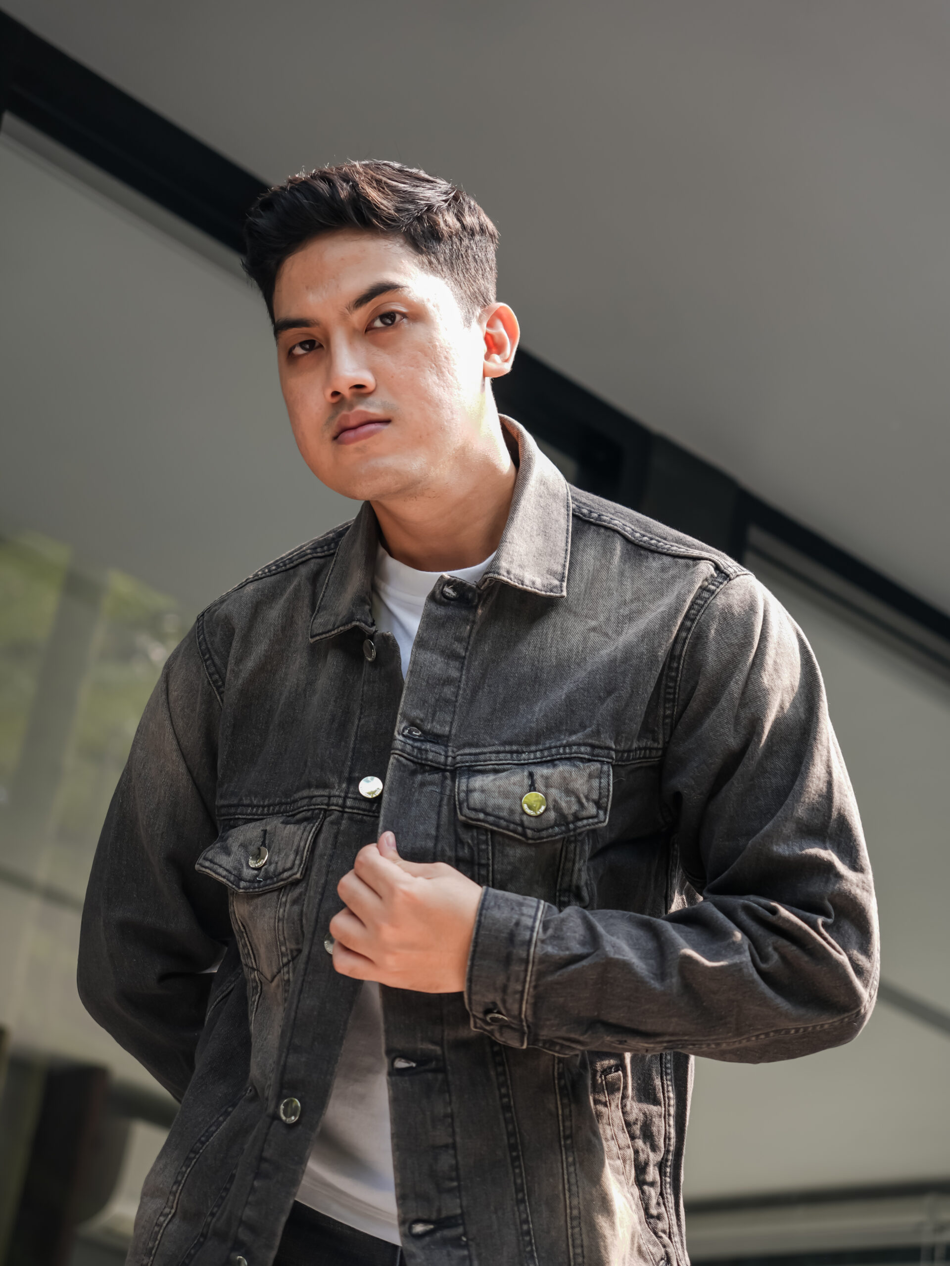 Weird Jeans - Harper Grey - Jacket Trucker Pria Slim Fit Warna Grey