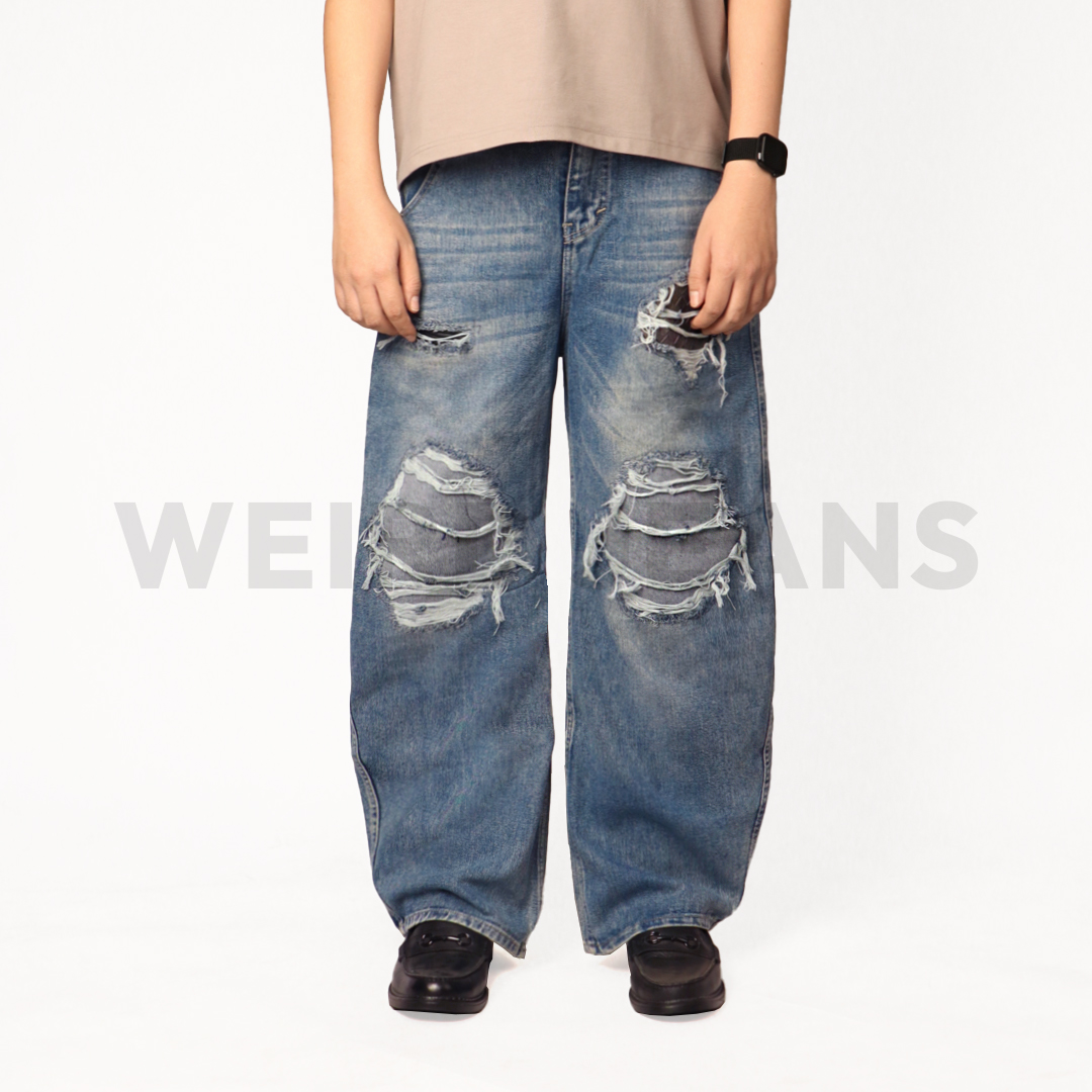 Weird Jeans - Baggy Barrel Rough Blue - Image 6