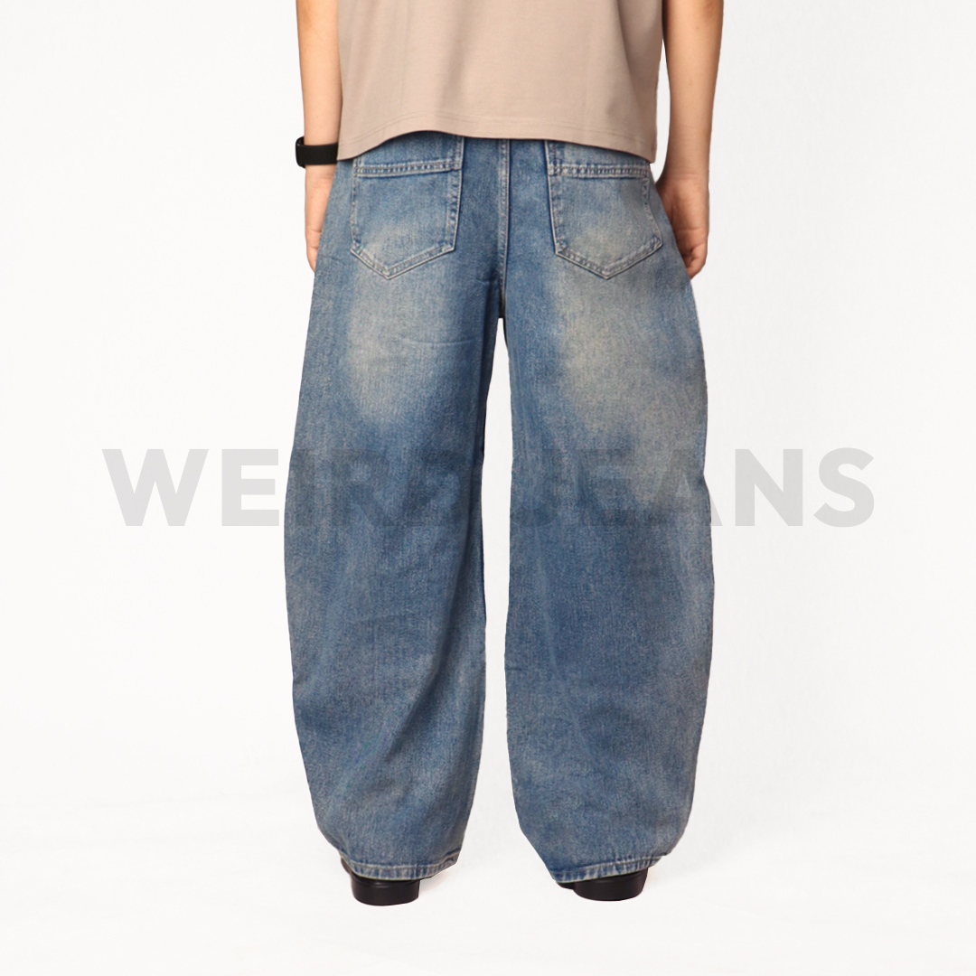 Weird Jeans - Baggy Barrel Rough Blue - Image 5